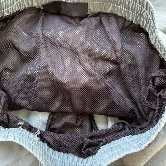 Members Only Men’s Swim Trunks Liner Cargo Pockets Gray Size Medium Swimsuit - Picture 5 of 8